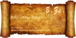 Básthy Zsolt névjegykártya